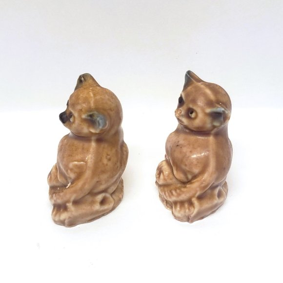 Vintage Wade Whimsies Red Rose Tea Figurines Lemur Hippo Puppy Dog Lot x4 - Picture 10 of 16